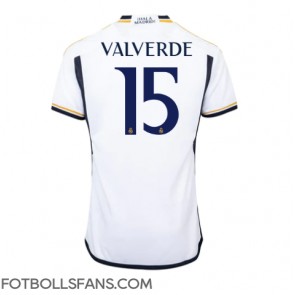 Real Madrid Federico Valverde #15 Replika Hemmatröja 2023-24 Kortärmad